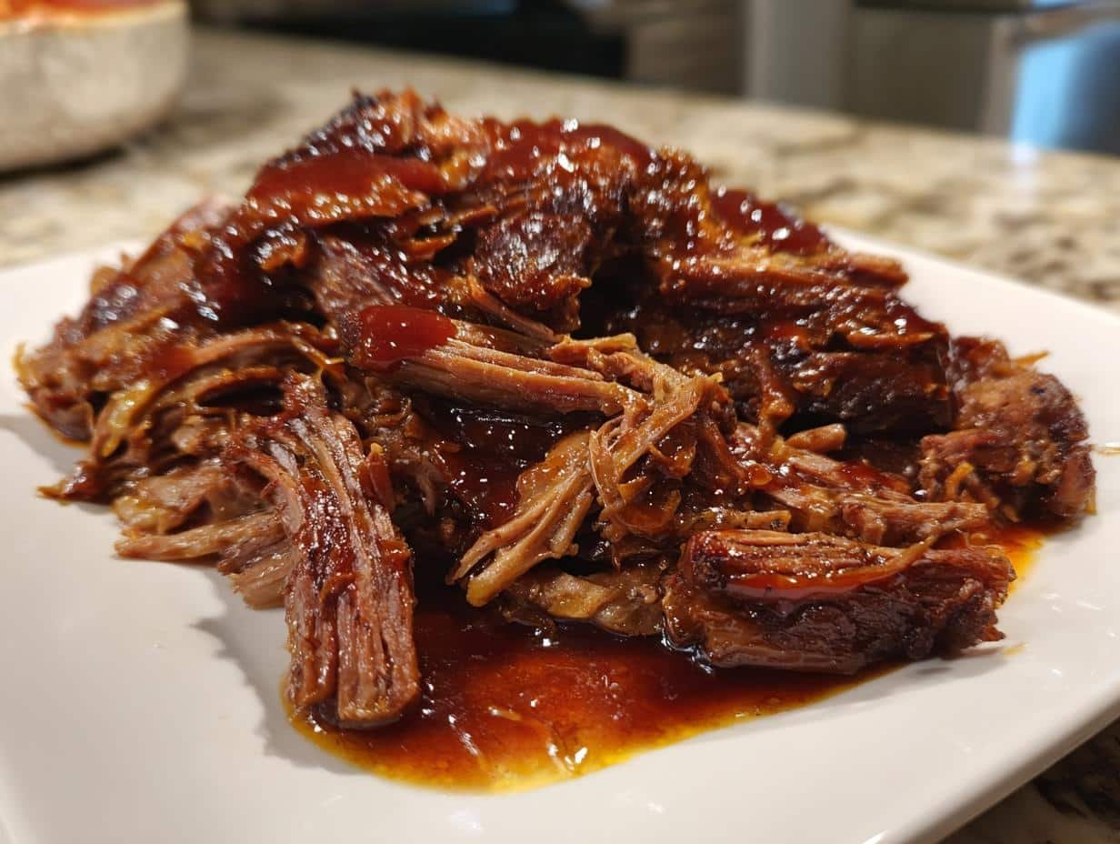 Caramelized Pulled Beef Brisket - detail 1