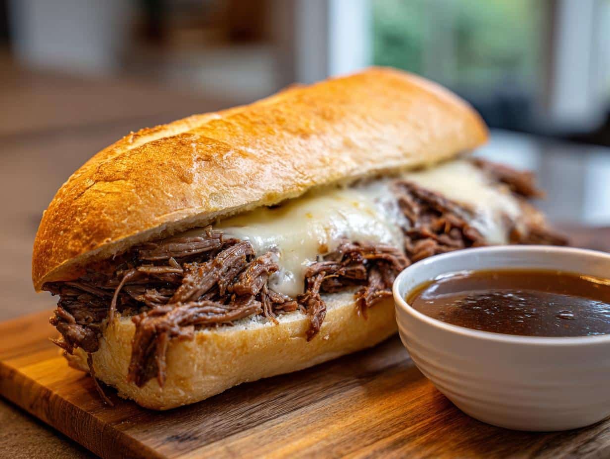 Crockpot French Dip Sandwiches - detail 1