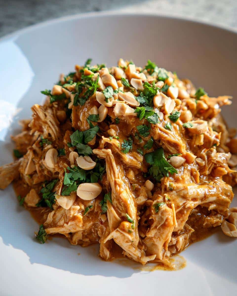 Crockpot Thai Peanut Chicken - detail 1