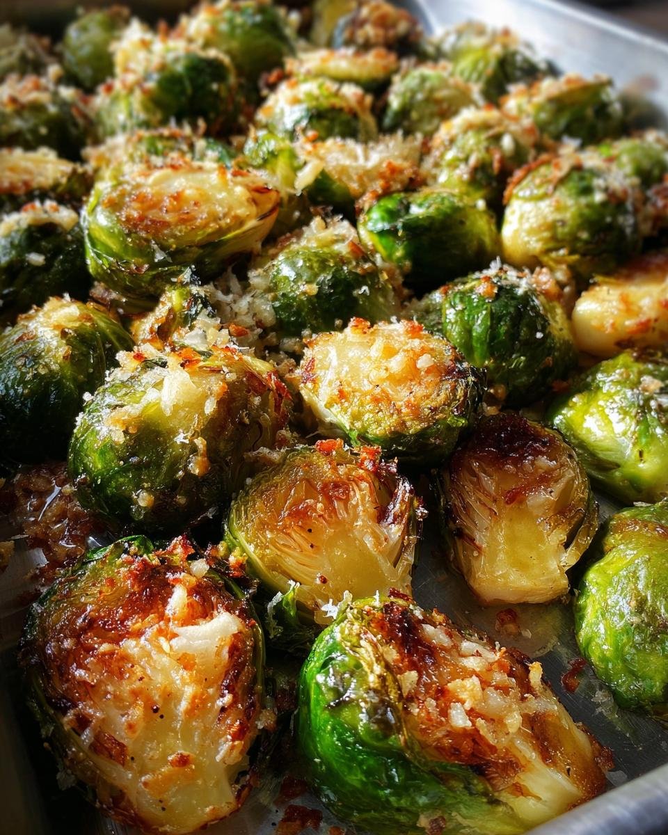 Garlic Parmesan Roasted Brussels Sprouts Recipe - detail 1