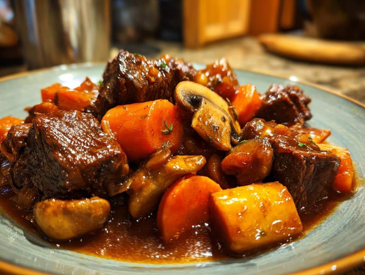 Slow Cooker Beef Bourguignon - detail 1