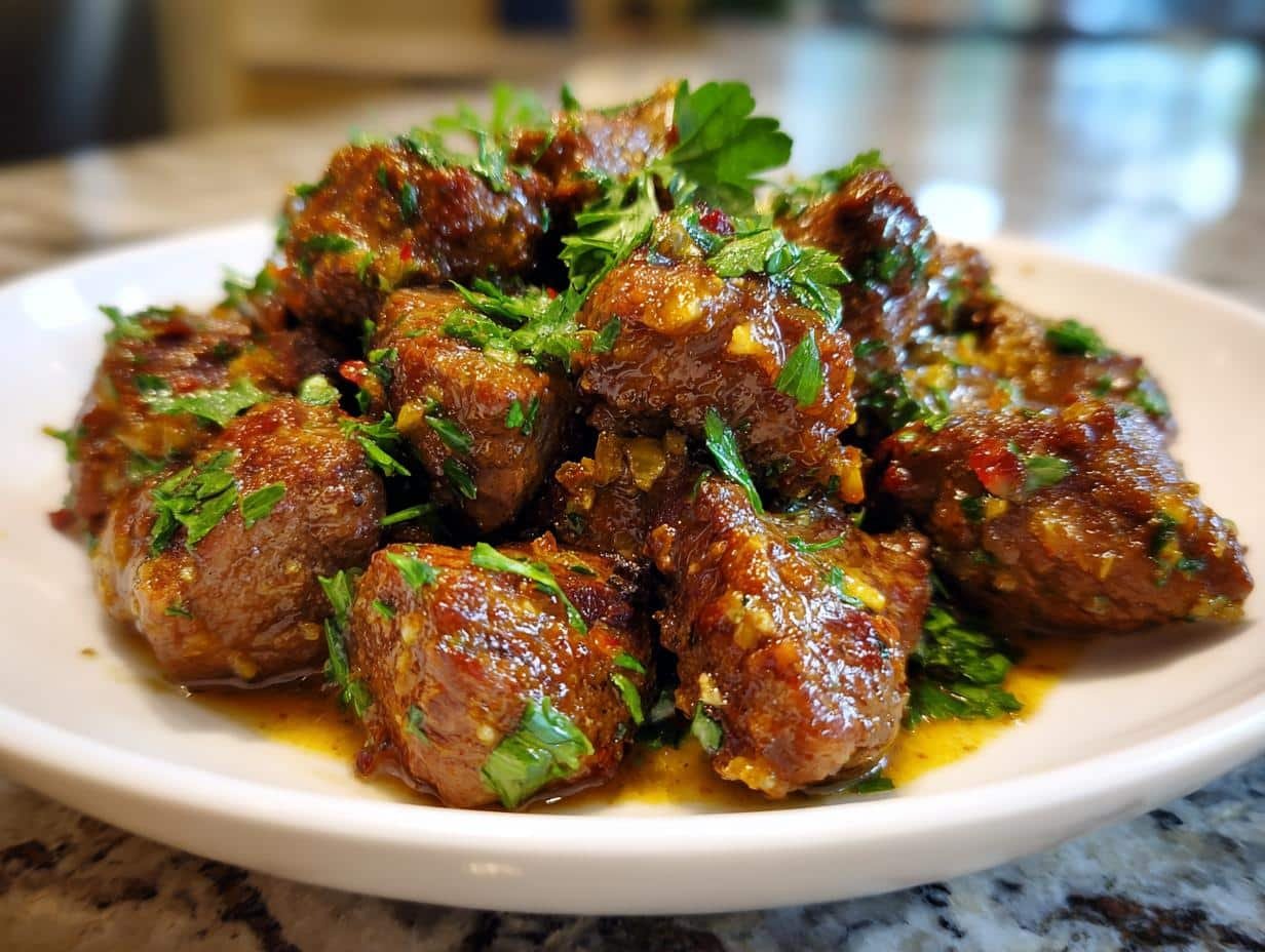 Slow Cooker Garlic Butter Beef Bites - detail 1