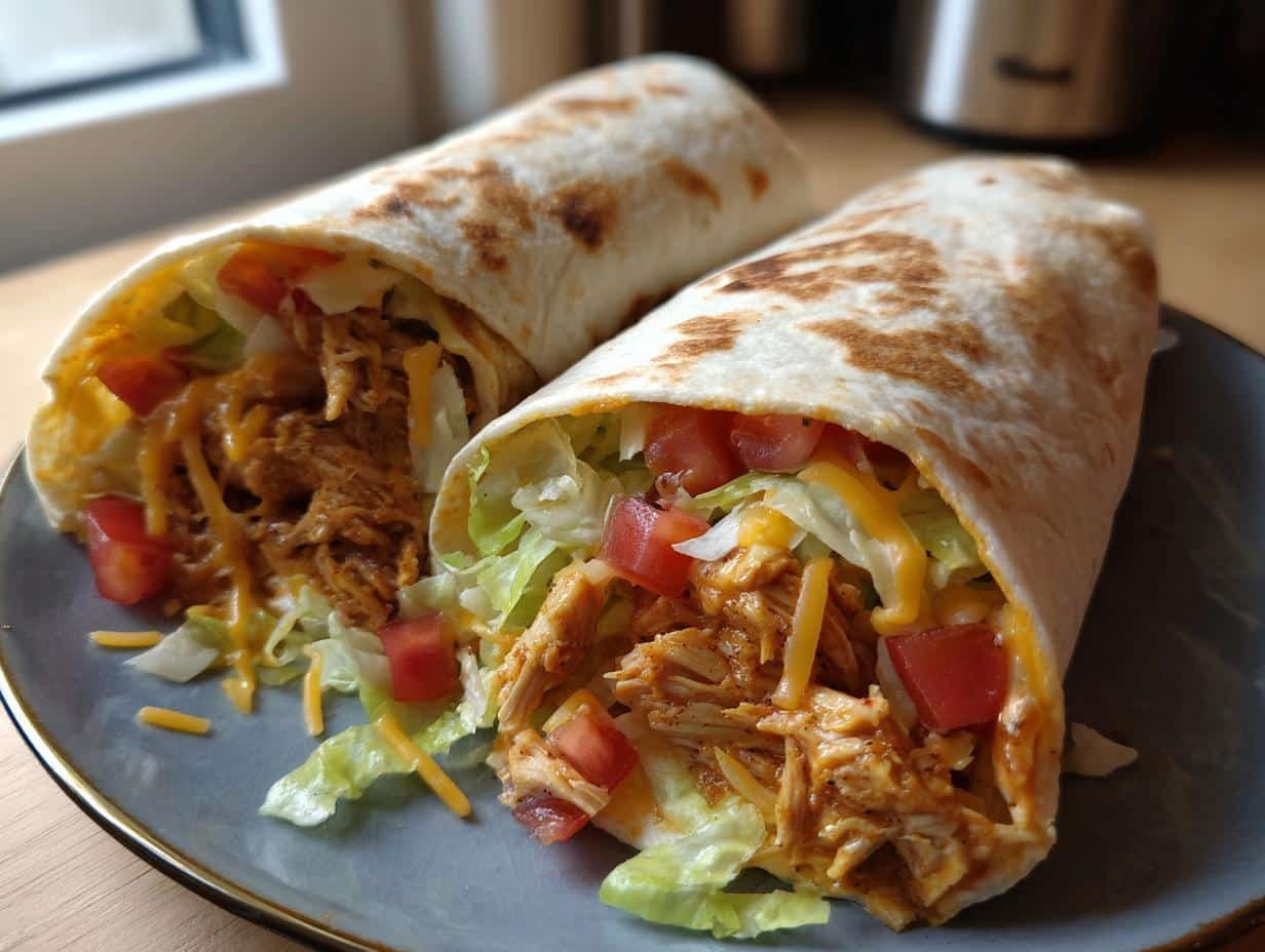 Cheesy Garlic Chicken Wraps - detail 1