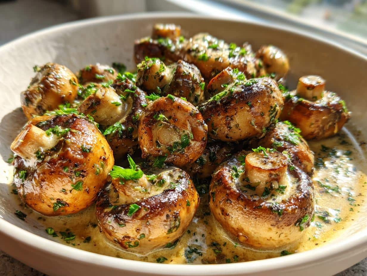 Creamy Garlic Parmesan Sautéed Mushrooms - detail 1