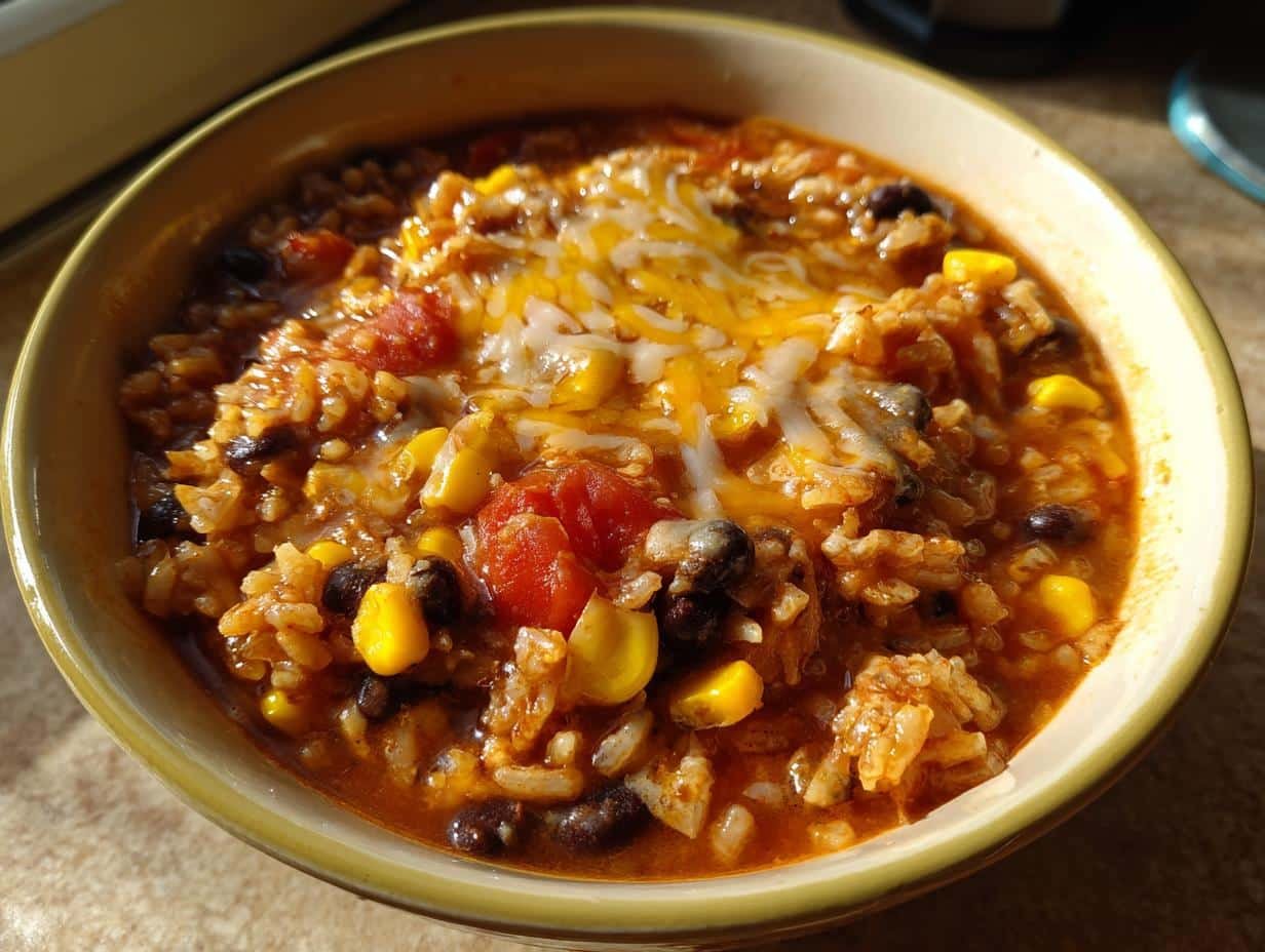 Crock Pot Taco Rice Soup - detail 1