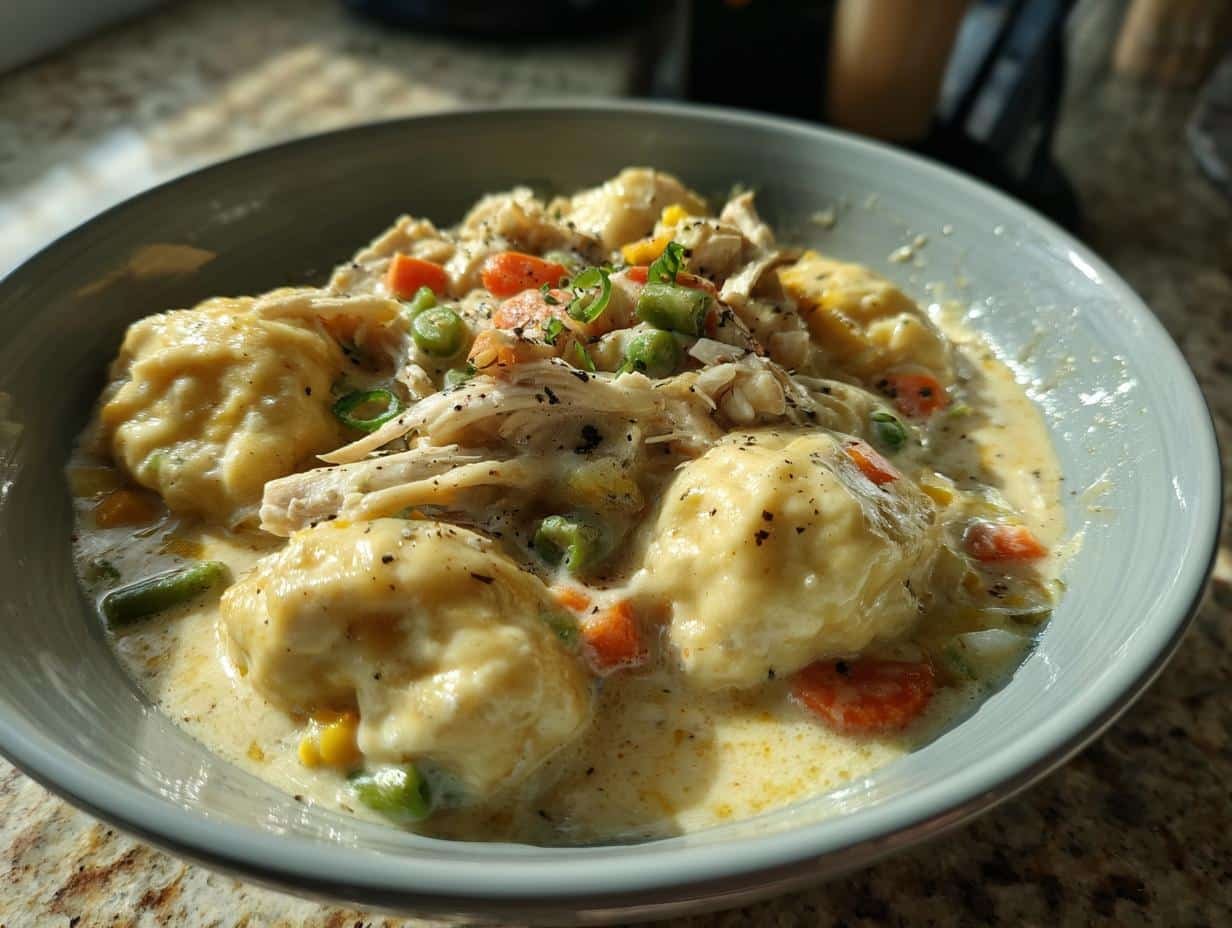 Crockpot Chicken & Dumplings - detail 1