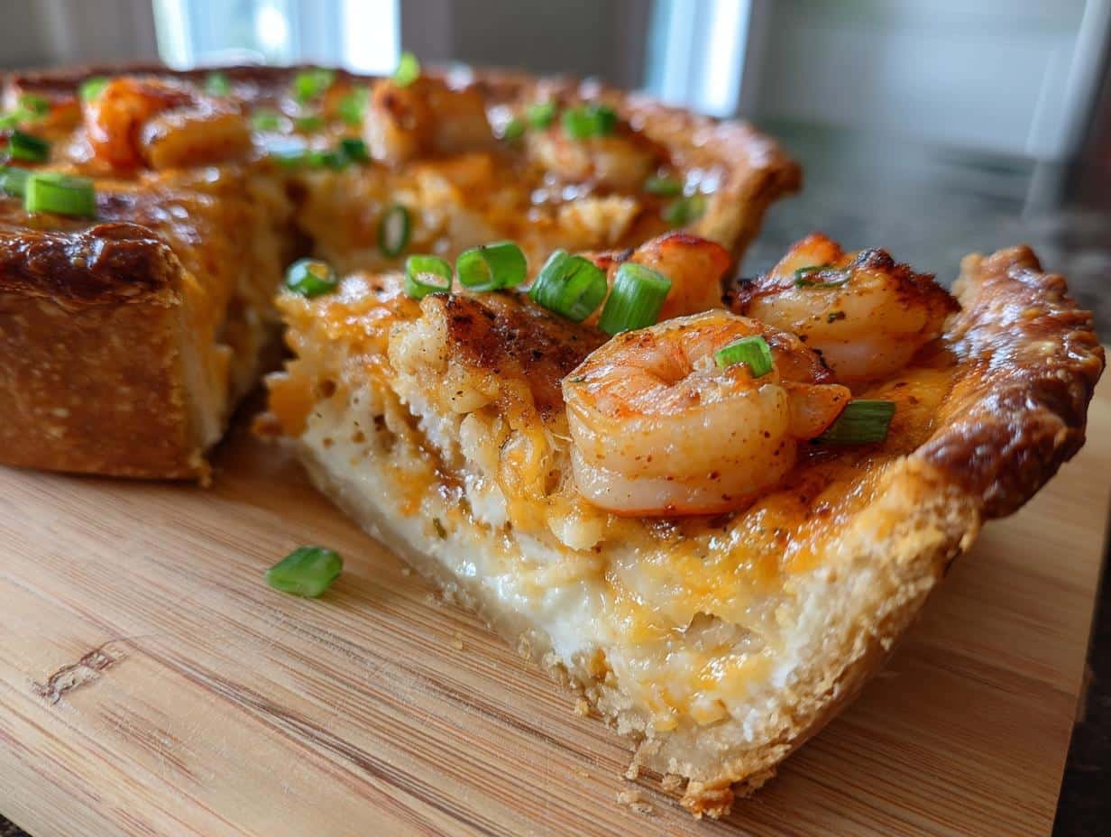Florida Shrimp Cheddar Pie - detail 1