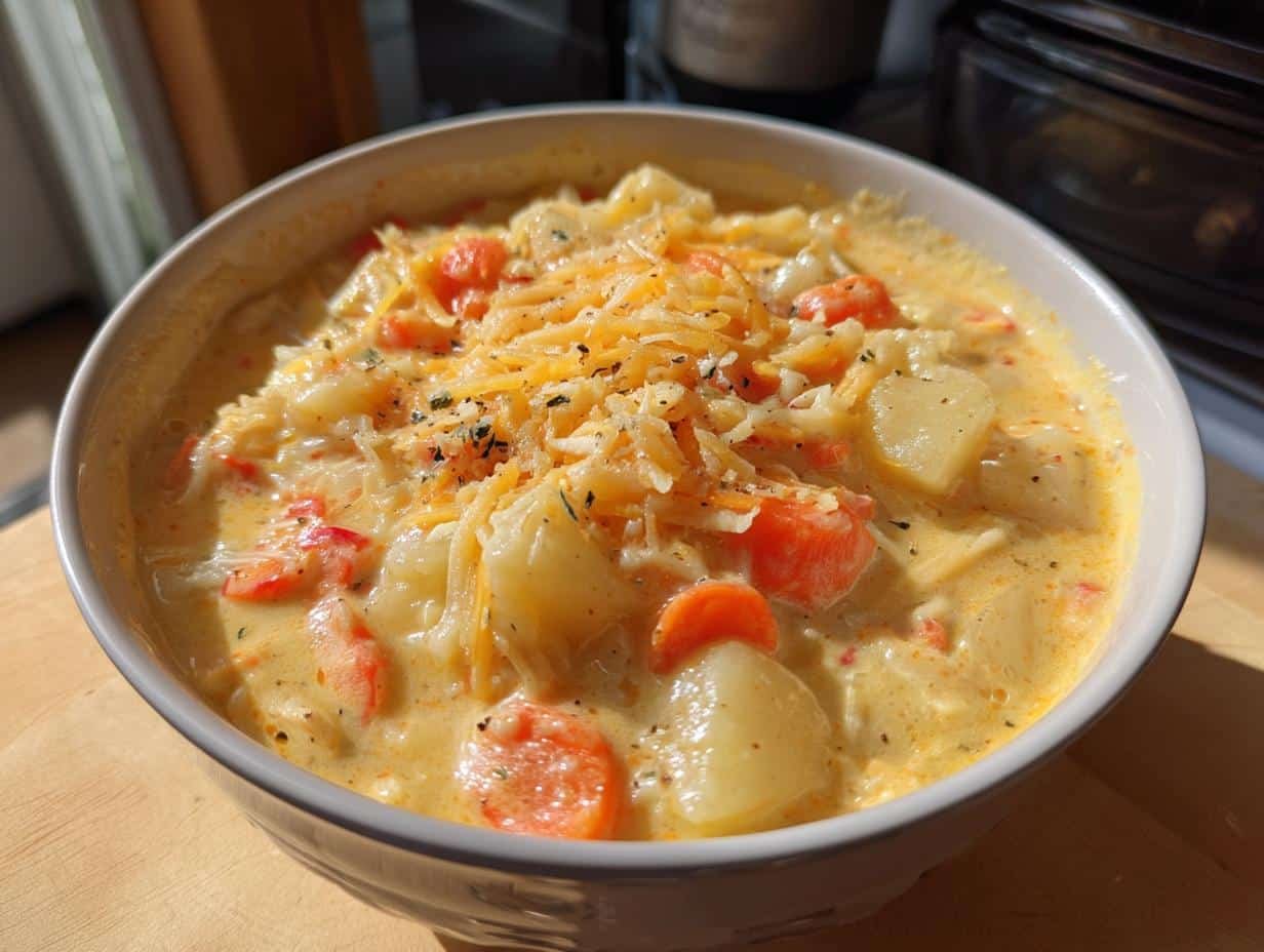 Slow Cooker Marie Callender’s Potato Cheese Soup - detail 1