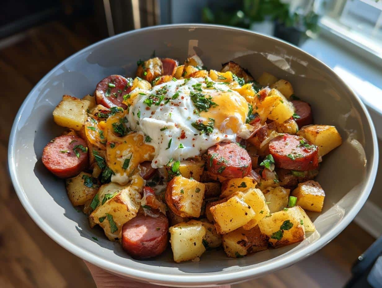 Cheesy Ranch Potatoes and Smoked Sausage - detail 1