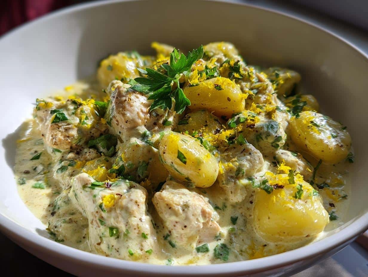 Creamy Lemon Chicken Gnocchi Recipe - detail 1