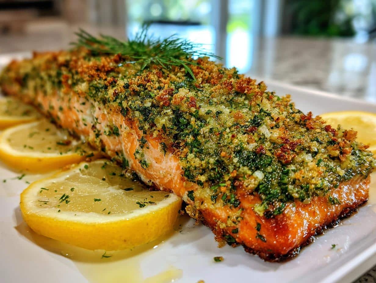 Herb-Crusted Salmon recipe - detail 1