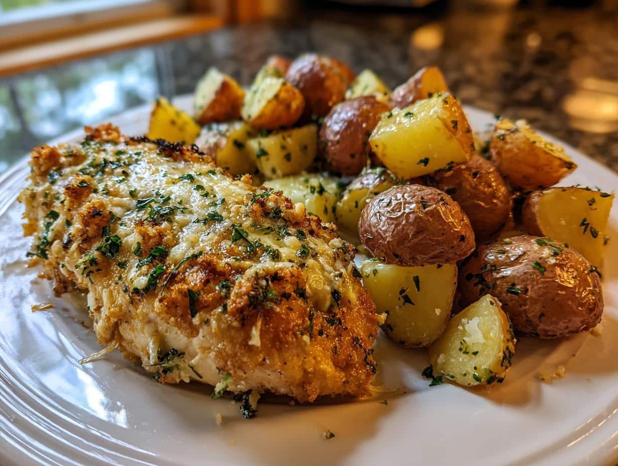 garlic Parmesan Chicken and Potatoes - detail 1